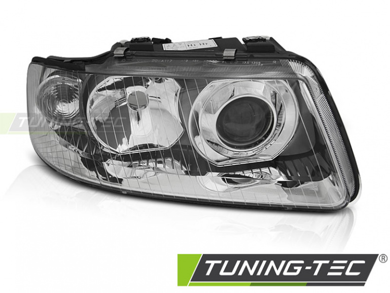 Upgrade Klarglas Scheinwerfer Rechts für Audi A3 8L 3/5 Türer 00-03 chrom